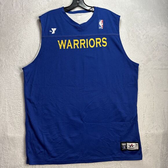 Alleson Athletic NBA Reversible XL Golden State Warriors Jersey #30 Steph Curry - Picture 1 of 12